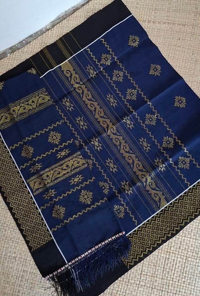 Stelan Uis Karo Biru Navy Elegan